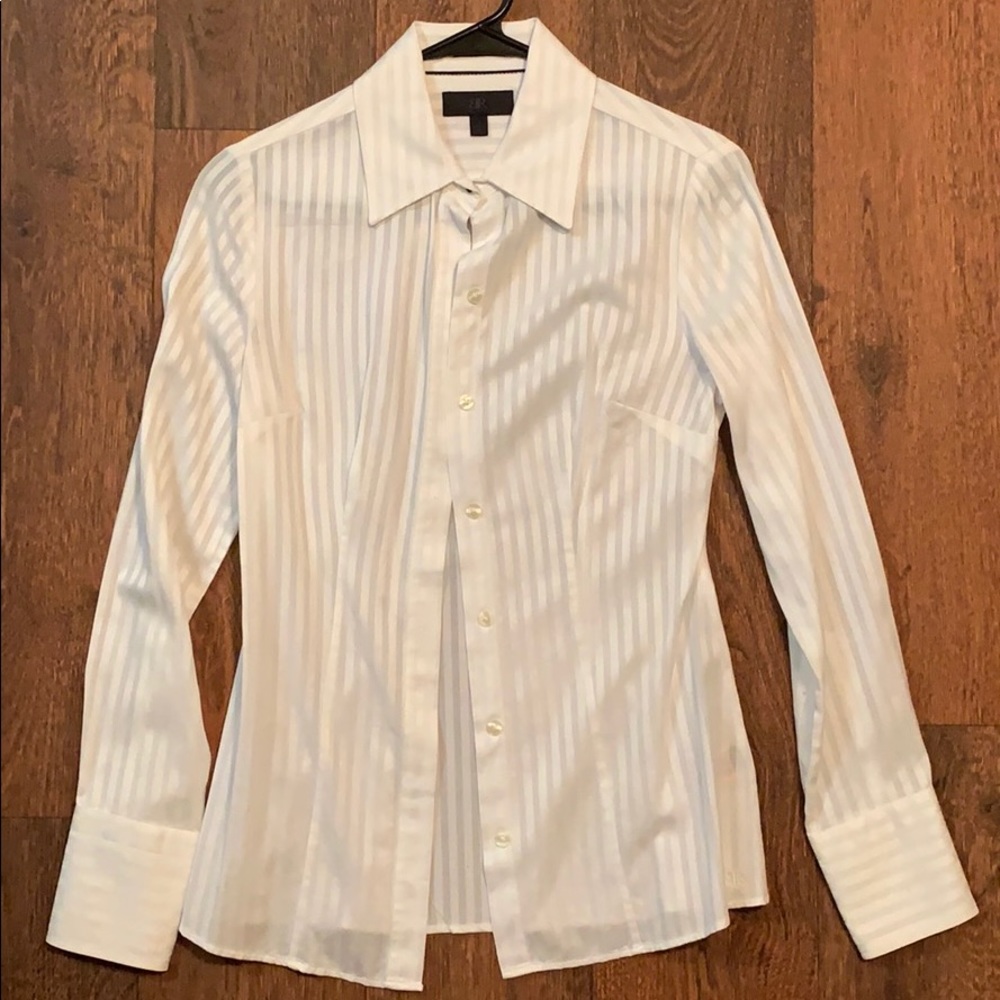 Banana Republic Pinstriped Button-up